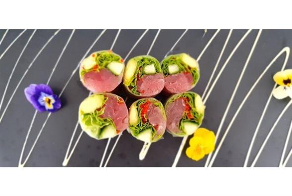 Rispapirrulle med tun